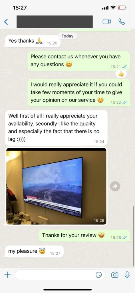 WhatsApp kundemelding og tilbakemelding 2